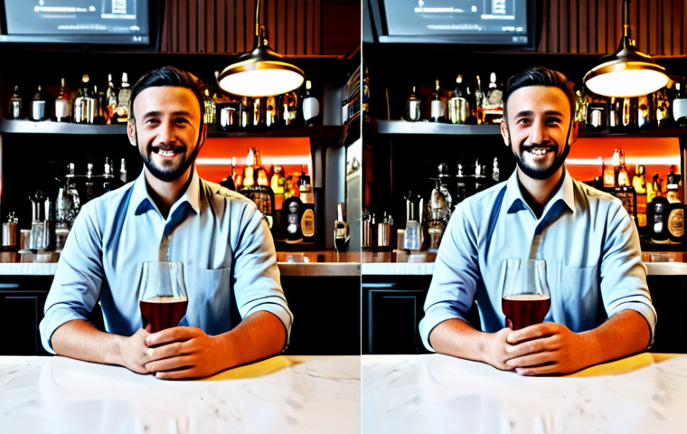 Here are two image prompts for Stable Diffusion XL, designed to generate professional and safe images based on the provided text about a bartender: